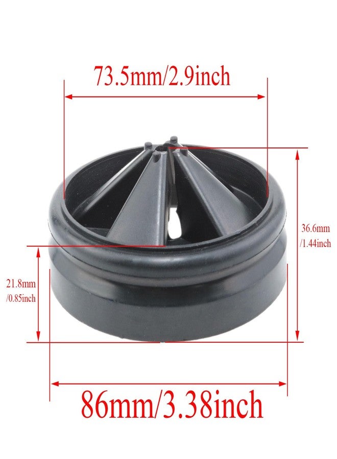 LoveIysp Lovelysp Garbage Disposal Splash Guard Drain Splash Guard Collar Quiet Collar Cover Rubber Sink Baffle Quiet Cover Replacement (Black) 1PCS - Image 5