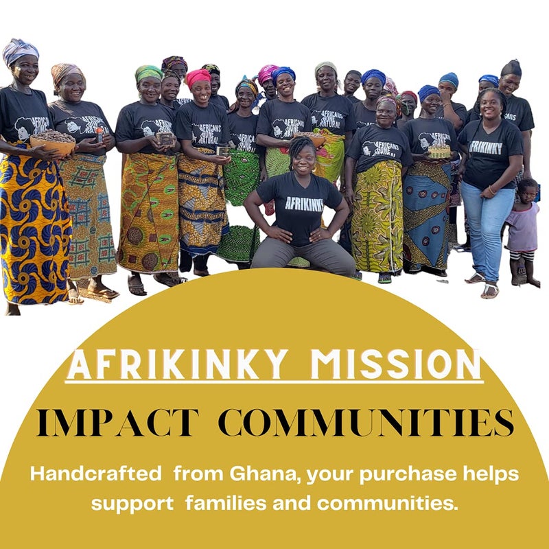 Afrikinky Premium Quality Authentic African Black Soap - Bulk 1lb Raw Organic Soap for Acne, Dry Skin, Rashes, Burns, Scar Removal, Face & Body Wash, 100% Natural Beauty Bar From Ghana Fair Trade - Image 4