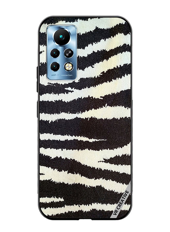 VR CREATIVE Protective Case Cover For Infinix Note 11 Pro Cotton Fabric With Zebra Texture Design Multicolour - Image 1