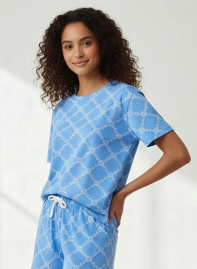 Splash FAV Pyjama Set Floral Print T-shirt & Shorts