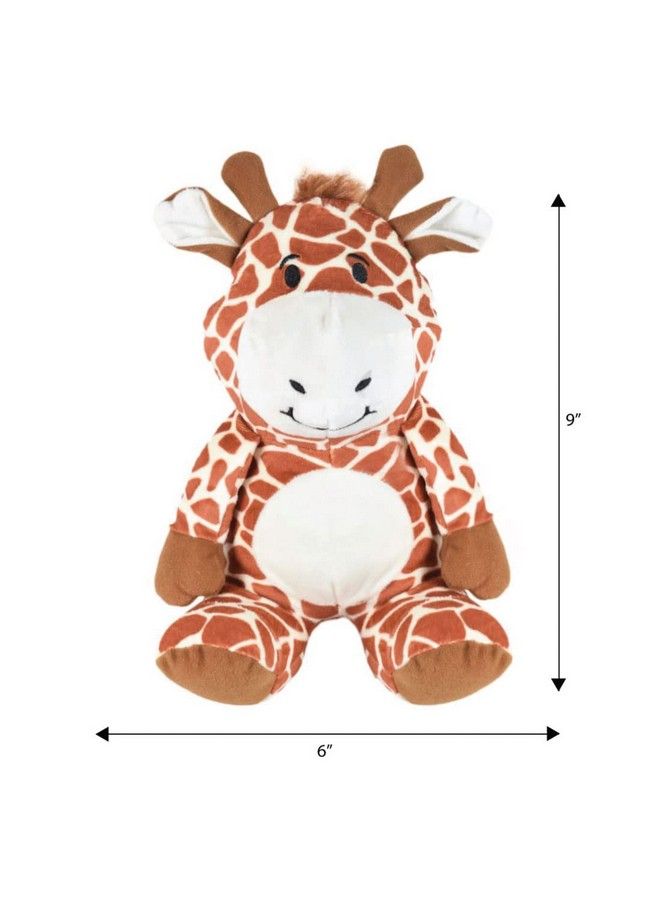 Ultra Cute Stuffed Sitting Giraffe Soft Toy For Kids 9 Inches Brown - Image 5