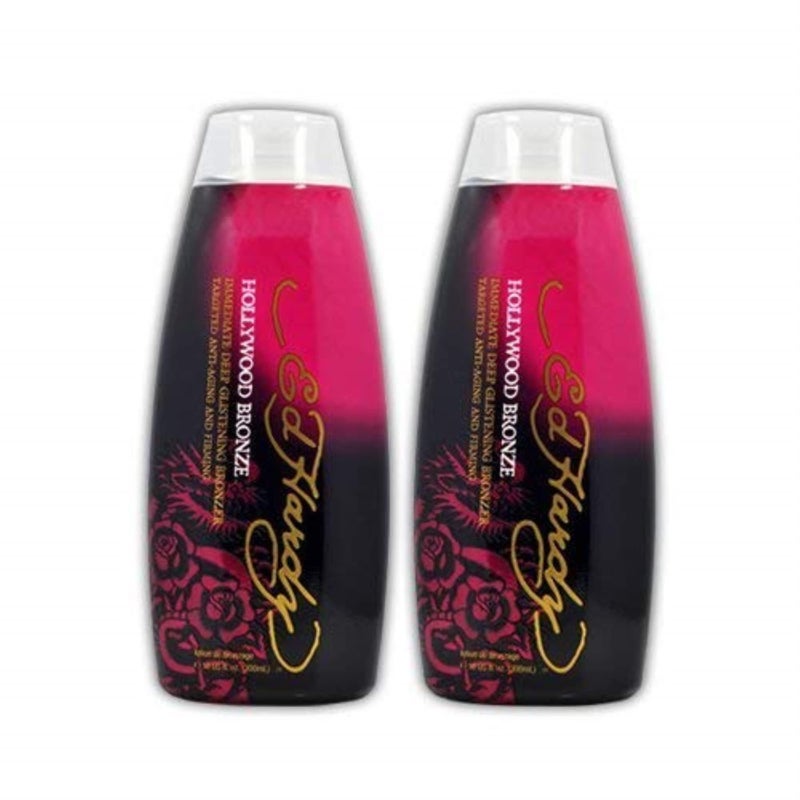 Ed Hardy Lot 2 Ed Hardy Hollywood Bronze Indoor Tanning Lotion Accelerator Bronzer Dark - Image 1