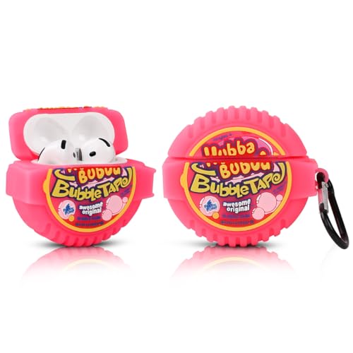 XMBYGY Cute Case for AirPods 4th Generation, for AirPods 4 Wireless Earbuds, XMBYGY Silicone Cartoon Charging Case Shockproof Protective Headphones Cover with Carabiner for Man Woman Teen - Image 1