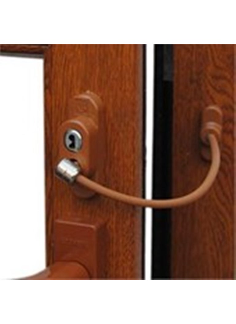 PENKID - Wired Pvc Window Safety Lock Light Brown - Image 1