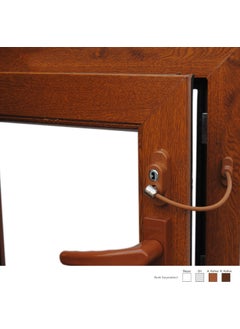 PENKID Wired Pvc Window Safety Lock Light Brown  - Image 3