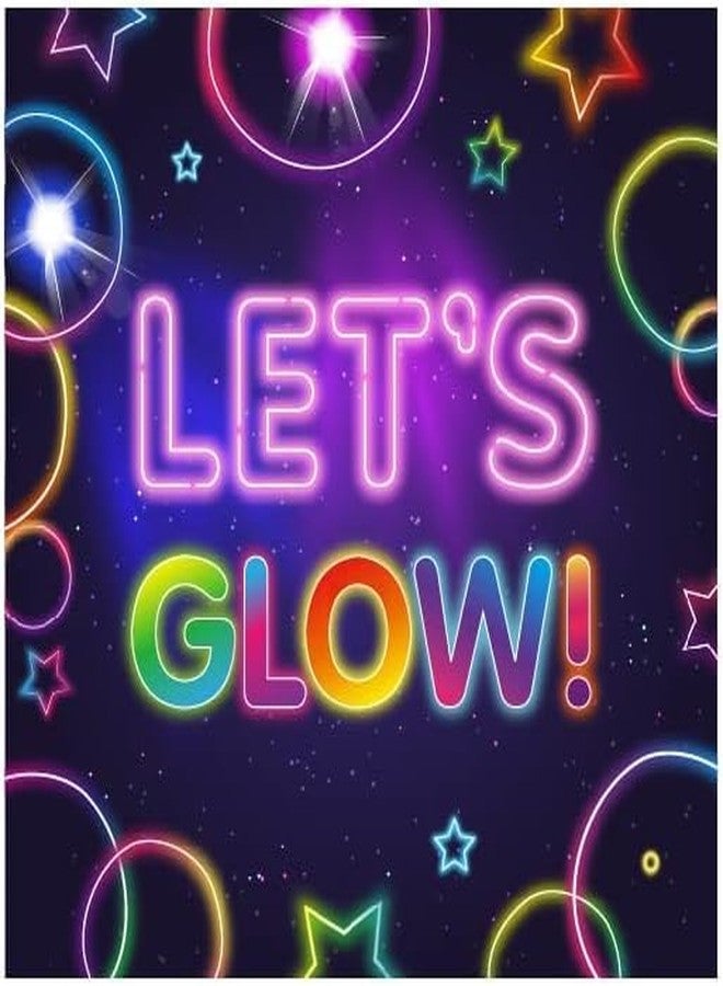 BHNACIER 40Pcs Neon Glow Paper Napkins Let's Glow Theme Party Supplies Neon Glows in the Dark Disposable Paper Napkin for Neons Birthday Party Decoration Forks Blacklight Deco - Image 4