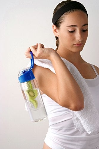 Asobu Flavor It Infuser Water Bottle Pure Fruit Flavour 2 Go  Blue 20 oz - Image 2