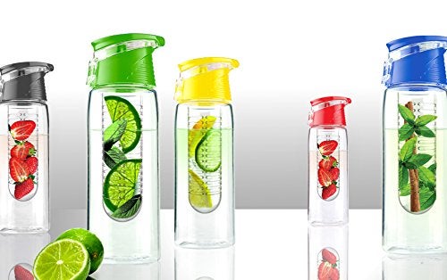 Asobu Flavor It Infuser Water Bottle Pure Fruit Flavour 2 Go  Blue 20 oz - Image 3