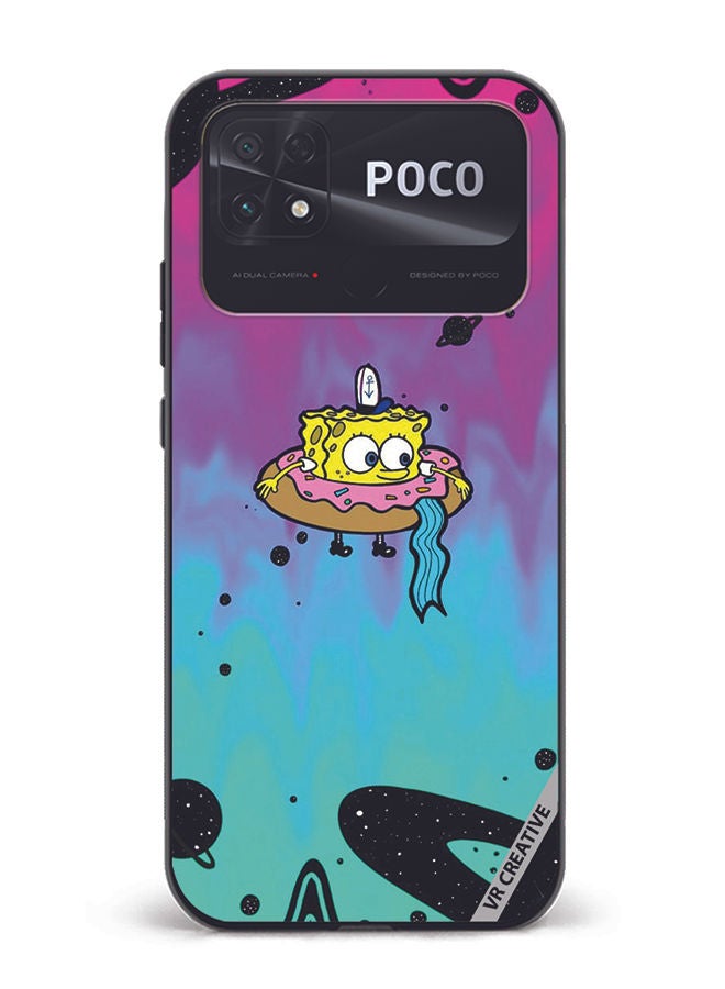 VR CREATIVE Protective Case Cover For Xiaomi Poco C40 Spongebob Design Multicolour - Image 1