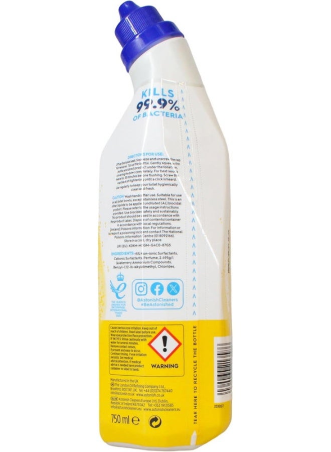 Astonish Toilet Fresh Toilet Cleaner Liquid – Lemon – 750ml - Image 2