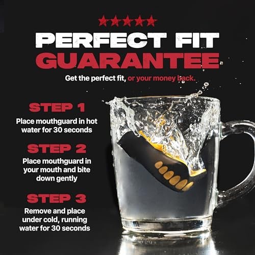 SafeJawz Sports Mouthguard, Dual Layer Premium Mouth Guard with Case for Basketball, Lacrosse, Football, Martial Arts, Hockey, Wrestling, Ice Hockey and All Contact Sports - Image 4
