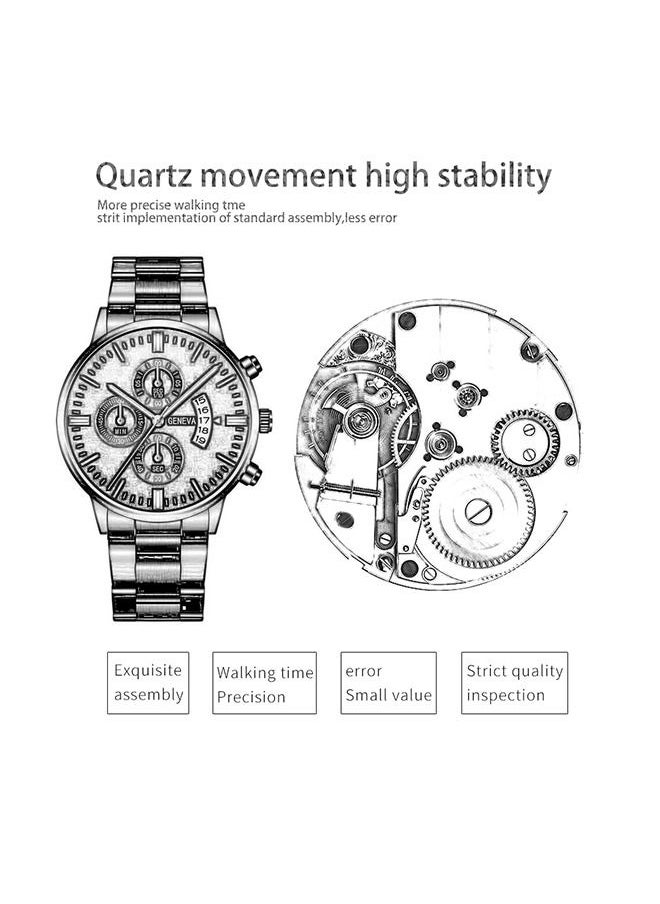 Geneva Men's Fashion Style Quartz Analog Watch  - Image 3
