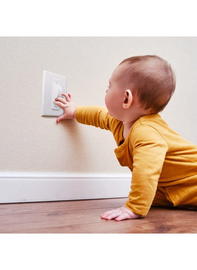 Wall Switch Guard, ILIVABLE Childproof Light Switch Plate Covers Protects Your Circuits from being Accidentally Turned On or Off by Children and Adults (White, 2 Pack)