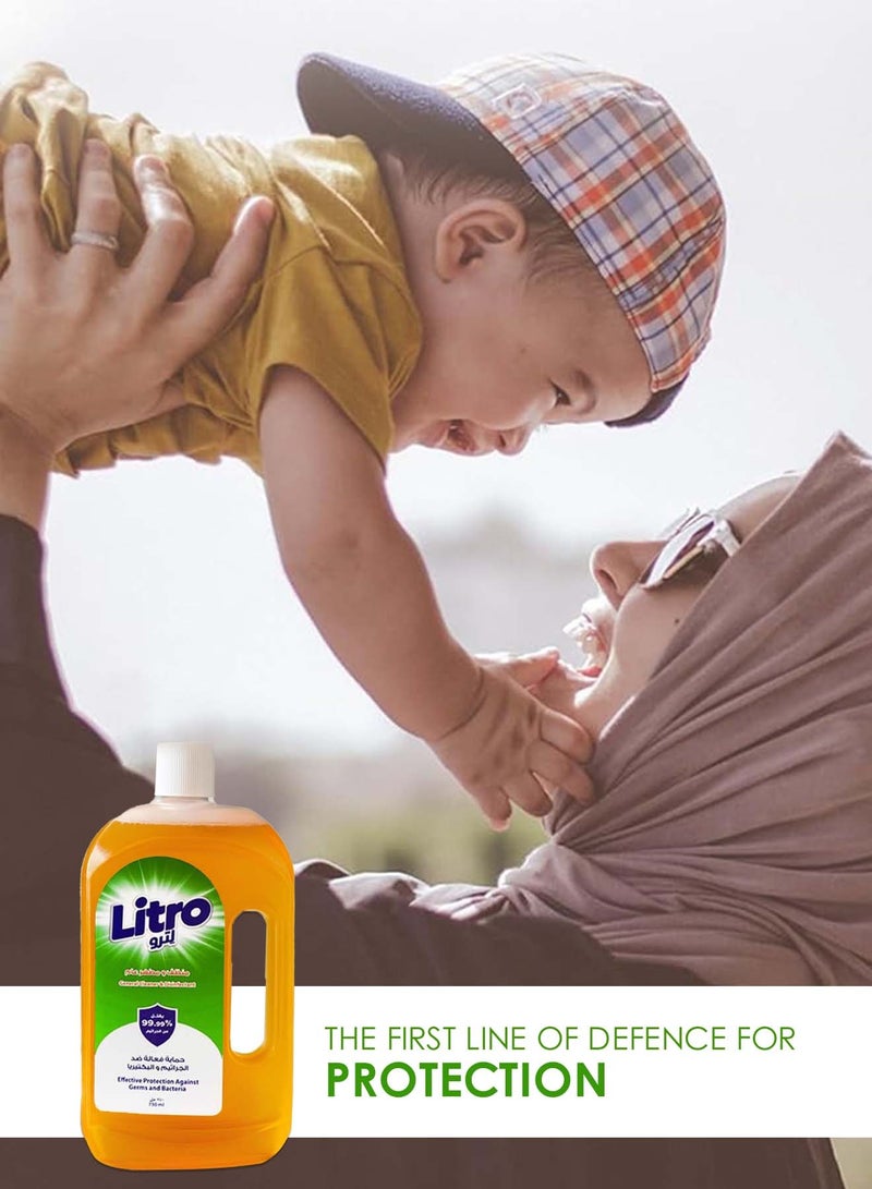 Litro Multi Purpose Cleaner & Disinfectant 750ml – Floor Cleaner Liquid, Bathroom Cleaner & Surface Cleaning Liquid, Kills Germs, Home Cleaning Solution with Fresh Fragrance - Image 5