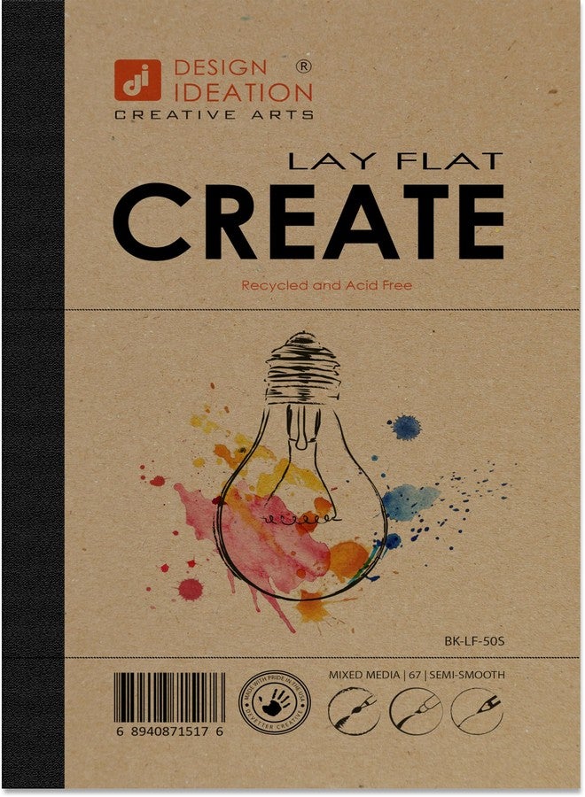 Design Ideation Lay Flat Create. Removable Sheet Sketchbook. Premium Paper. Smart-Bind Reinforced Lay Flat Binding. (5.5" x 8.5") LF-50100-LS (1 Book) - Image 1