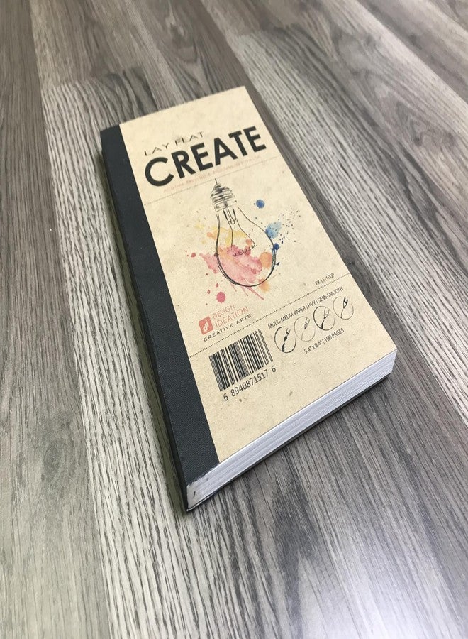 Design Ideation Lay Flat Create. Removable Sheet Sketchbook. Premium Paper. Smart-Bind Reinforced Lay Flat Binding. (5.5" x 8.5") LF-50100-LS (1 Book) - Image 2