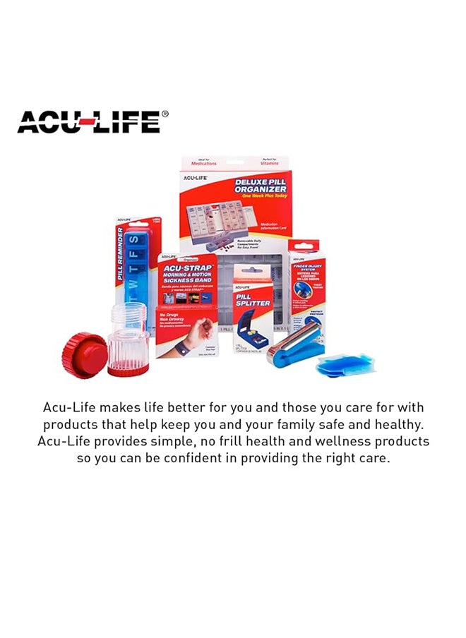 ACU-LIFE تذكير بتناول الحبوب، متوسط الحجم، ألوان متنوعة، 7 أيام  - Image 2