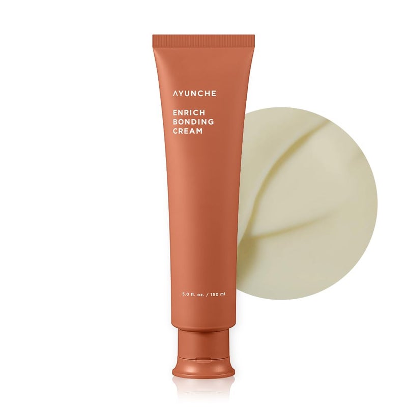AYUNCHE Enrich Bonding Hair Cream 51 fl oz For Dry  Damaged Hair  Hair Bonding Technology  Intensive Damage Repair  Hydration  AntiFrizz  Up to 450F Heat Protection  Korea Salon Brand