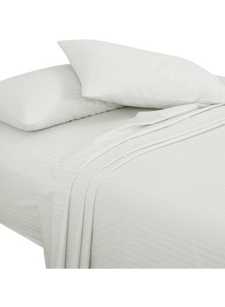 طقم ملاءات سرير ساتان ناعم قطعتين بخطوط سم توأم أبيض - pzsku/Z0CA8DDF62467666C1F50Z/45/1746216770/2f3dfcc6-293c-4533-ac82-50a9055eeff0