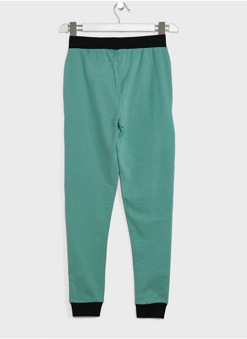 Warner Bros - Youth Batman Logo Sweatpants - Image 1