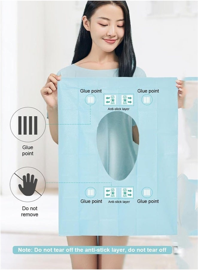 Disposable Toilet Seat Cover Travel Pack 10 PCS,Extra Large Waterproof for Adults,Kids,Individually Wrapped Mats 23.6"x15.7",Travel Accessories for Public Restroom Airplane Outdoors - Image 3