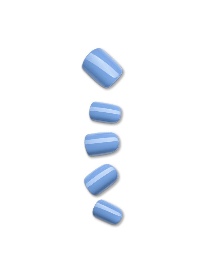 KISS imPRESS Color Press-on Manicure KIMC015C BABY WHY SO BLUE 30 color nails - Image 2