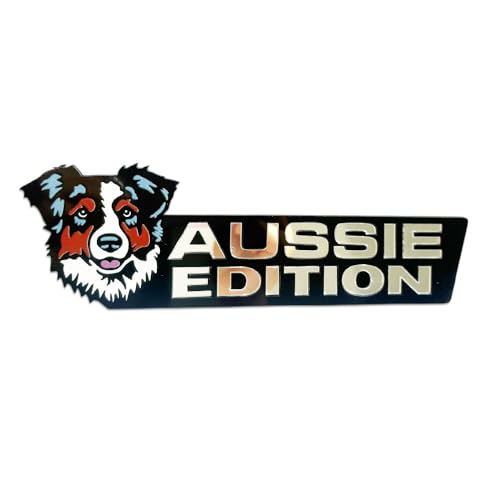 Lusebiy Dog Edition Car Badges Laser Cutting Vehicle Emblem3D Badge Automotive Decals Stickers Funy Animal Decor Car Accessories Gifts for Truck Rv Boat Exterior Decoration Australian Shepherd - Image 1