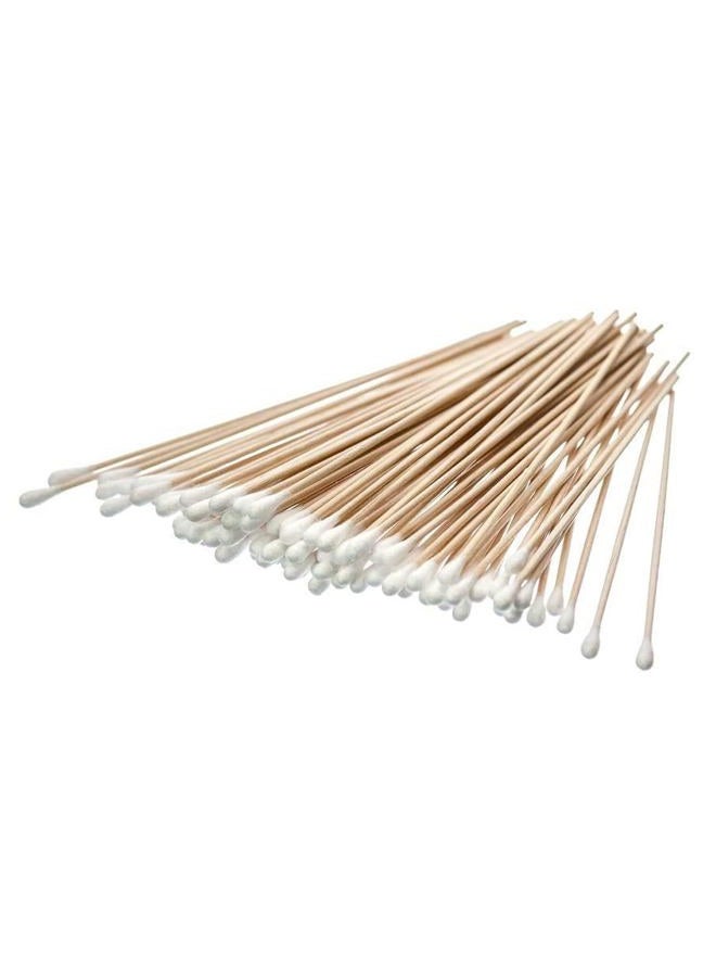 SE 6" Cotton Swabs with Wooden Handles (5 Pack of 100) - CS100-6-5 - Image 1