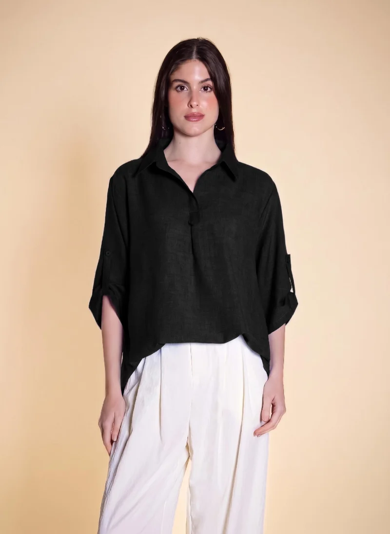 SHAPES OVERSIZED COMFORT BLOUSE