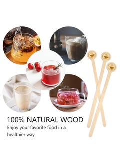 Oasisgalore 5.9inch Wooden Coffee Stirrers with Round Ends, 100 Count Disposable Stir Sticks for Coffee & Cocktails, Wooden Beverage Mixer with Smooth Ends, Drink Sticks  - Image 3