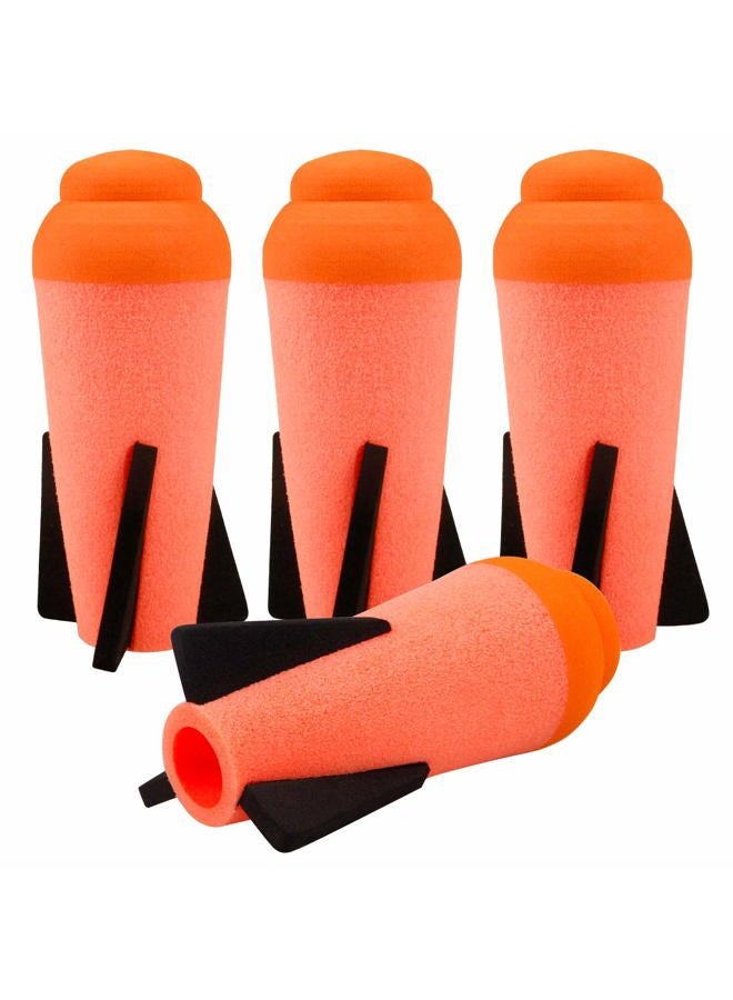 Ruibytree Mega Missile Refill for Nerf N-Strike Elite Series, 4Packs, Compatible Darts Mega Missile Refill Bullets Foam Rockets for Nerf Party - Image 1