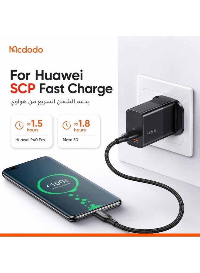 مكدودو Mcdodo شاحن سريع 33 واط مزدوج المنفذ (USB-C PD + USB-A) قابس بريطاني - Image 2