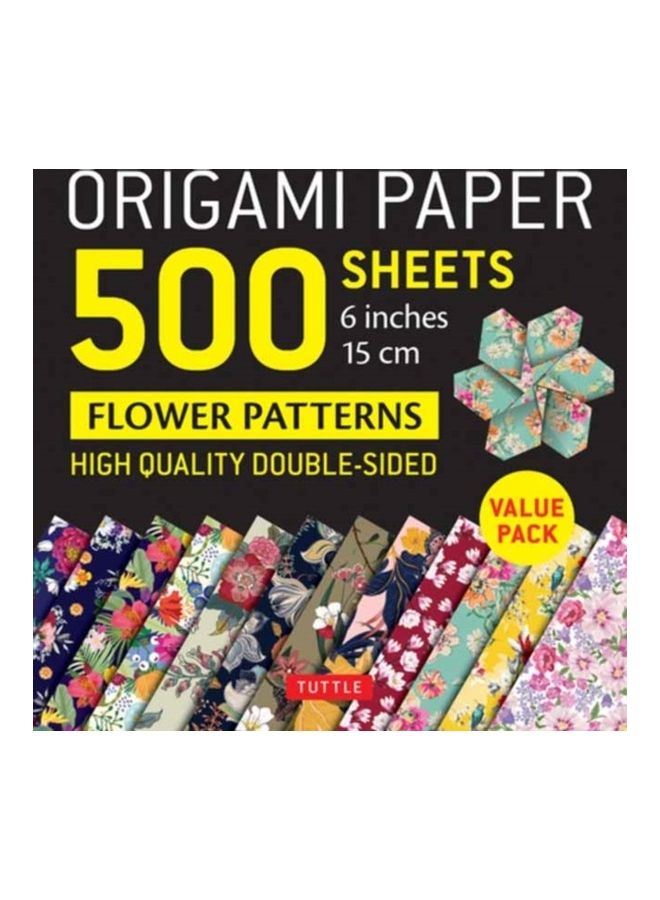 Origami Paper 500 Sheets Flower Patterns 6" (15 Cm): Tuttle Origami Paper: High-Quality Double-Sided Origami Sheets - Image 3
