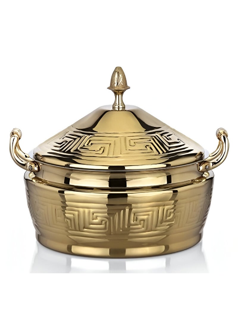 Homemaker Hannah Hotpot 5000ML Gold – Premium Large Hot Pot for Cooking & Serving with Elegant Gold Finish