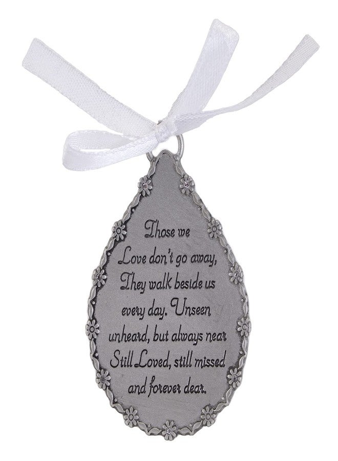 Cathedral Art (Abbey & CA Gift Tear-Shaped Memorial Ornament, One Size, Silver,Christmas - Image 1