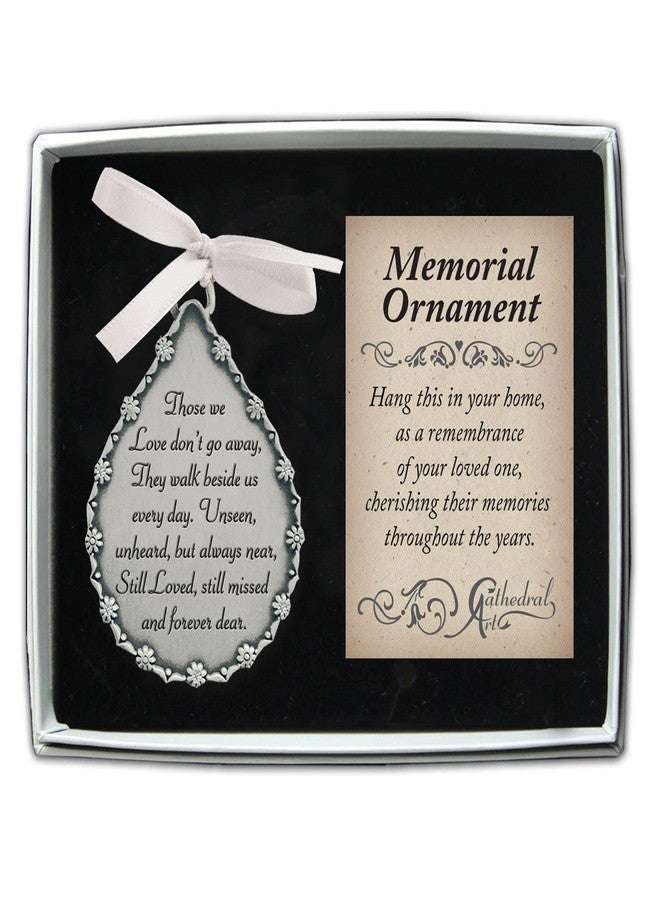 Cathedral Art (Abbey & CA Gift Tear-Shaped Memorial Ornament, One Size, Silver,Christmas - Image 2