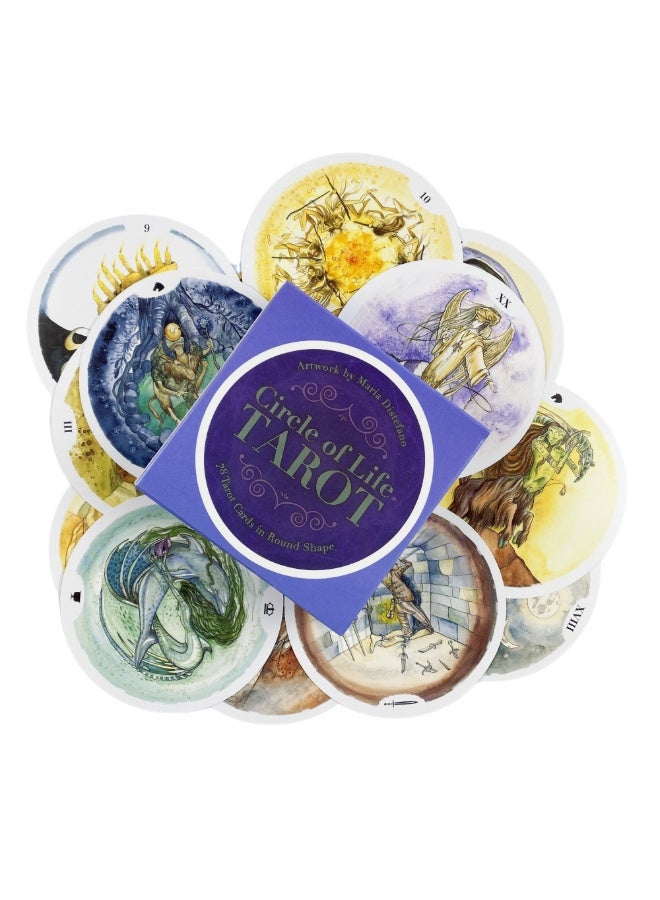 NIBEMINENT The Circle of Life Tarot Deck - 78 Cards - Arcana Cards - Special Edition - English Version - Visual Presentation - Prophecy Edition - Toy Game Set  - Image 5