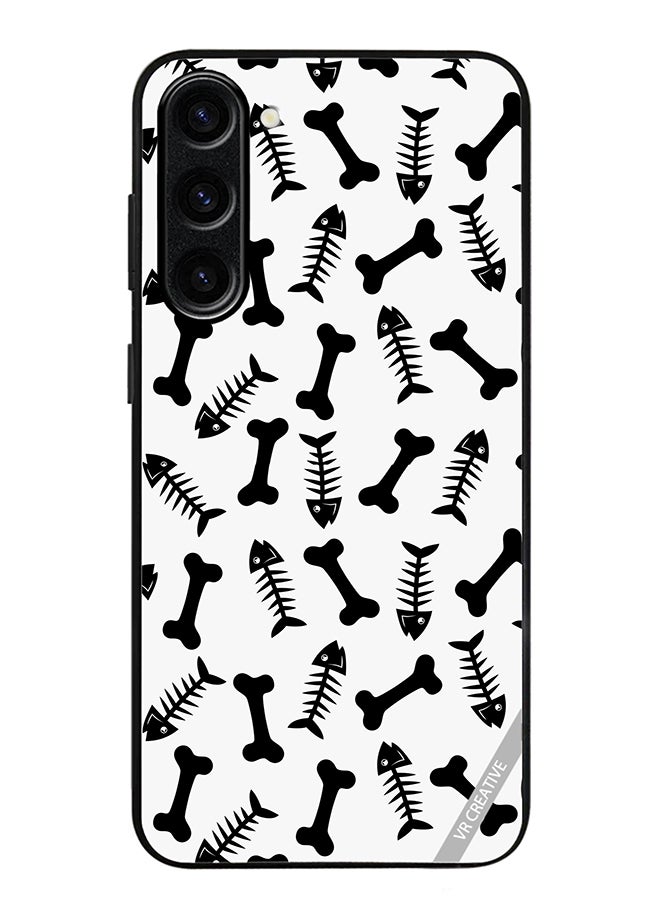 VR CREATIVE Protective Case Cover For Samsung Galaxy S23 FE Bones Seamless Pattern Design Multicolour - Image 1