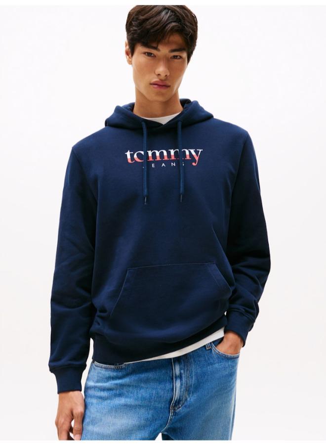 TOMMY JEANS Logo Drawstring Terry Hoody - Image 1