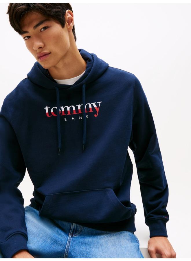 TOMMY JEANS Logo Drawstring Terry Hoody - Image 3