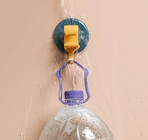 KolorFish Punch-Free Hooks Waterproof Multifunction Wall Hangers for Handbags Keys Bathroom Kitchen Home Office (Yellow) - Image 3