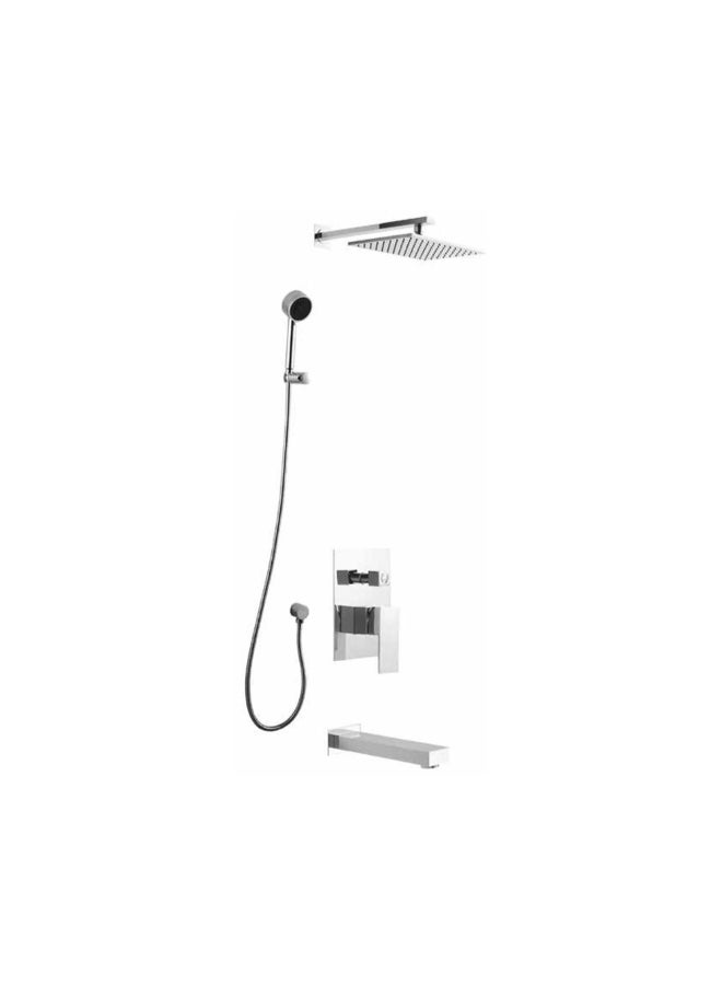 Milano Ind Decent Bath-Shower With Long Shower Rod