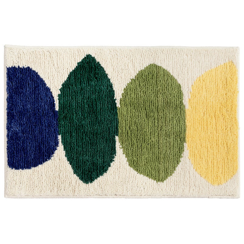 DJ-0732 Dajiang Art Flocked Floor Mat - Lemon Beige