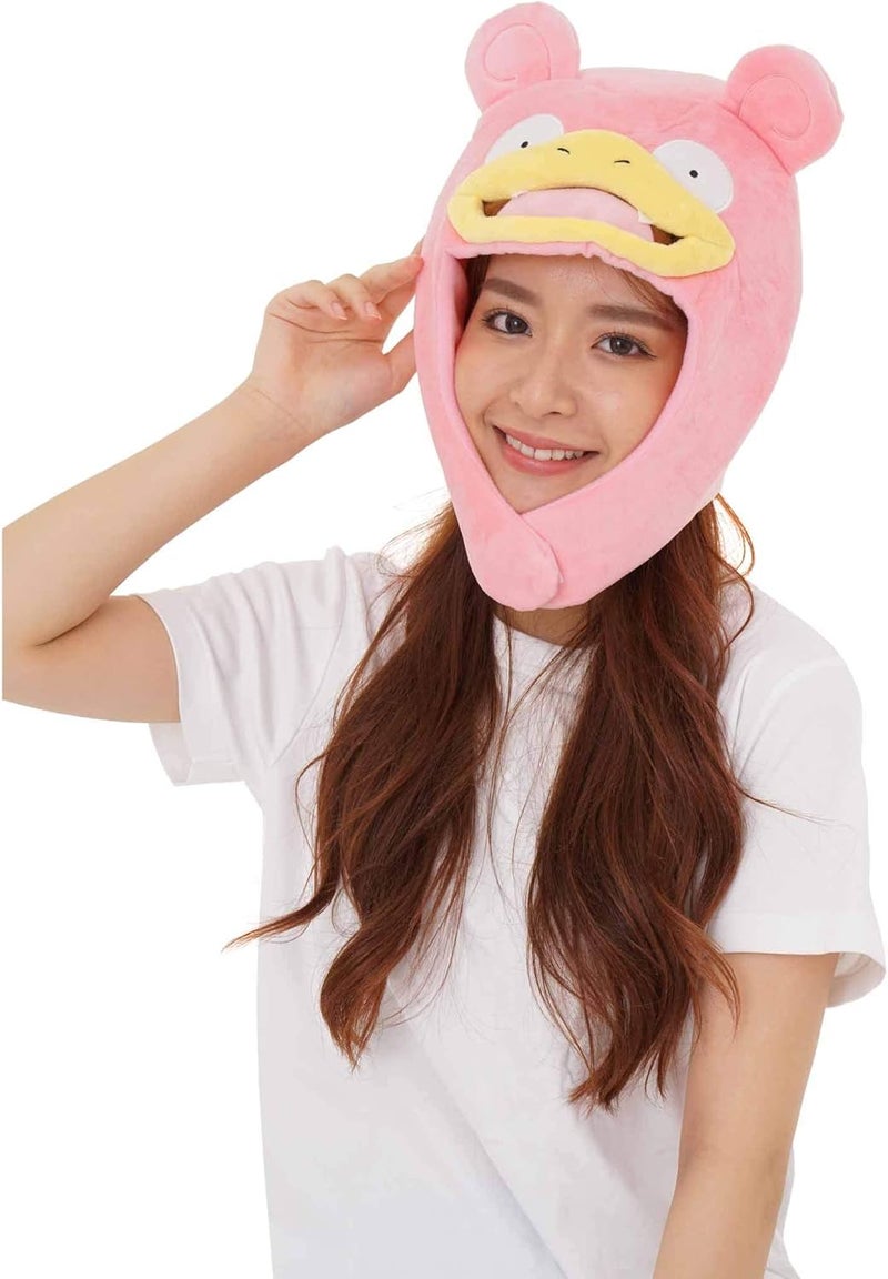 SAZAC Cozy, Warm Slowpoke Kigurumi Hat with Ear Flaps Pokemon Beanie for Adults, Luxurious Novelty Hat for Halloween & Cosplay - Premium Anime Cap - Image 2