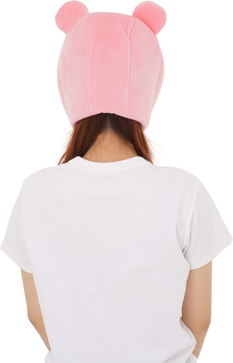 SAZAC Cozy, Warm Slowpoke Kigurumi Hat with Ear Flaps Pokemon Beanie for Adults, Luxurious Novelty Hat for Halloween & Cosplay - Premium Anime Cap - Image 5