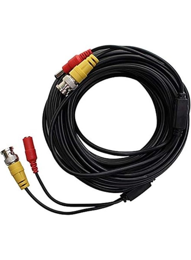كابل طاقة وفيديو مع موصل BNC لكاميرات المراقبة CCTV AHD - بطول 20 متر - Image 2
