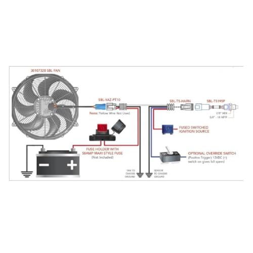 SPAL 30107328 16" 12 Volt SBL Brushless 500 Watt Flush Mount 2433 cfm 42 Amp Draw VA207-ABL523P/R/A/N-65A - Image 5