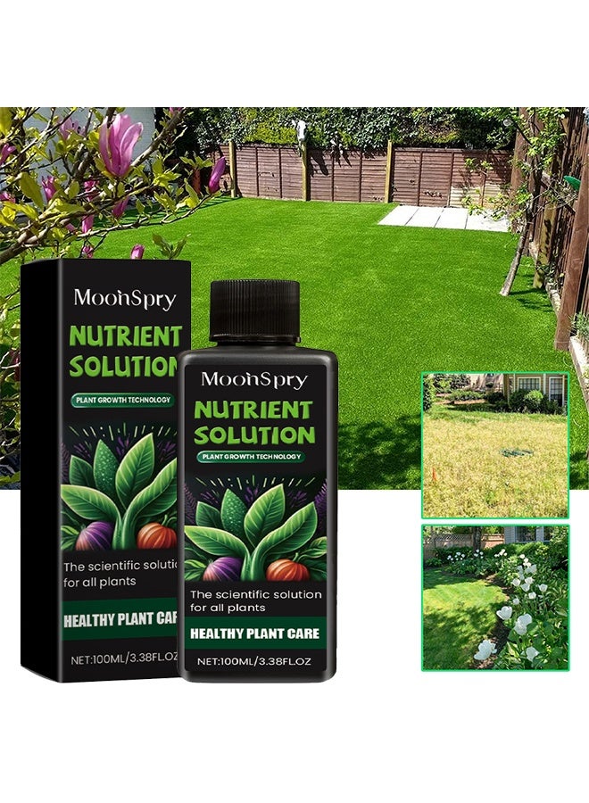 MOONSPRY Nutrient Solution,Plant Nutrient Solution, Natural Liquid Fertilizer And Plant, Vegetable Plant Fertilisers, Nutrient Solution, Plant Growth Enhancer For all leaf plants Soils, Plants, Hydroponic And Garden Care 100ml - Image 1