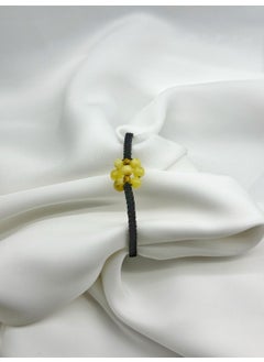 Kehribar Point Flower Model Amber Macrame Bracelet  - Image 3