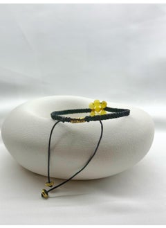 Kehribar Point Flower Model Amber Macrame Bracelet  - Image 2